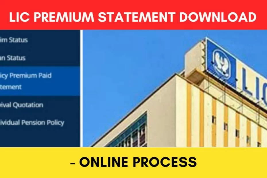 lic policy premium statement download