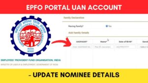 Update nominee EPF UAN account