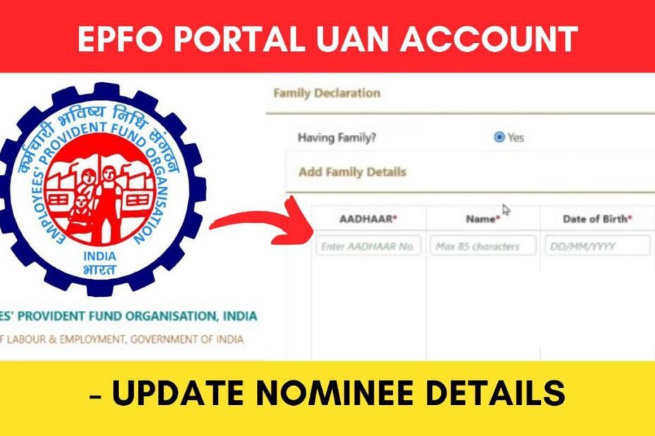 Update nominee EPF UAN account