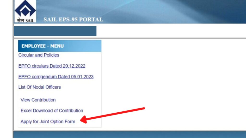 SAIL EPS 95 Joint Option form option