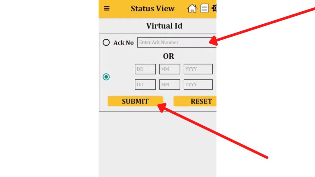 Virtual ID status check option on NPS