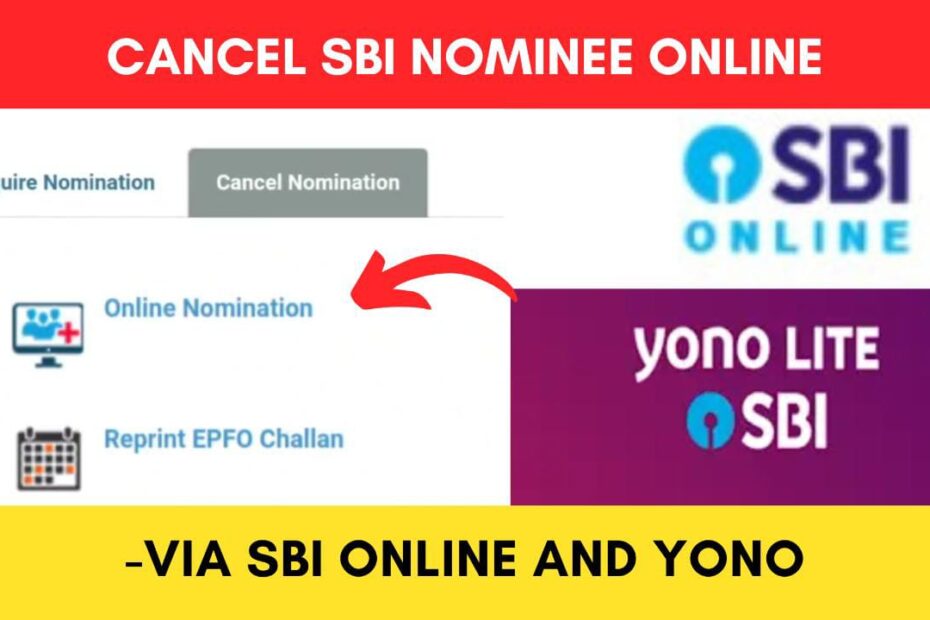 Cancel SBI Nominee Online