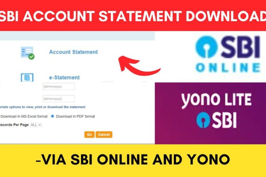 SBI account statement online