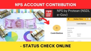 NPS contribution status check