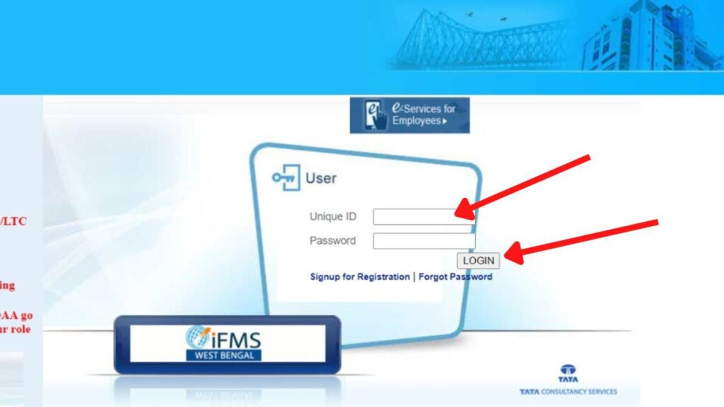 WBIFMS login page