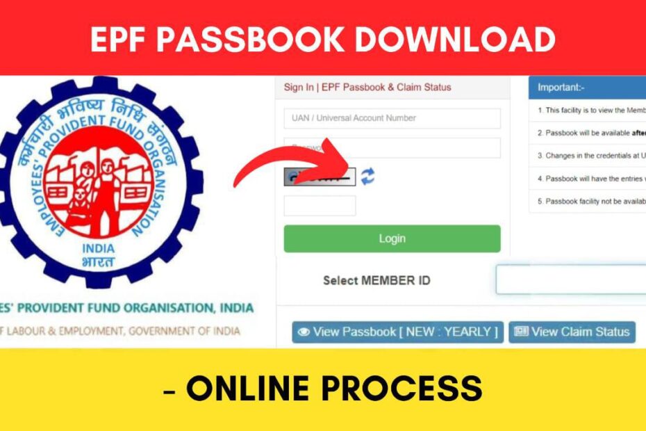 EPF passbook download process