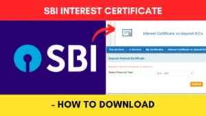 SBI Interest certificate download