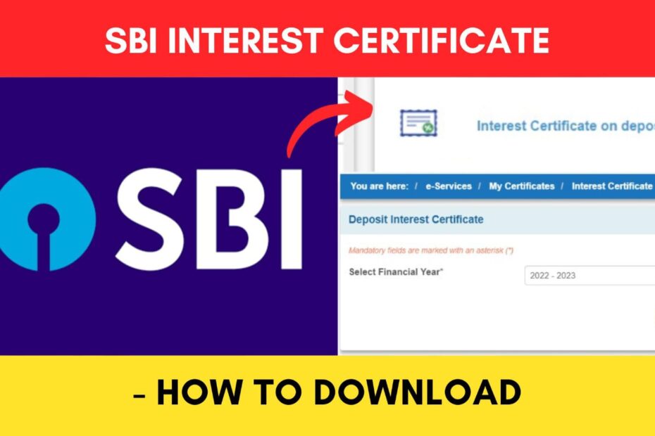 SBI Interest certificate download