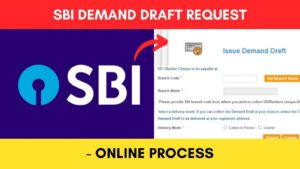 SBI demand draft request online