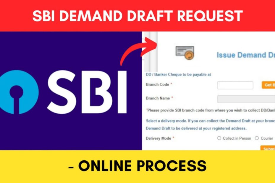 SBI demand draft request online