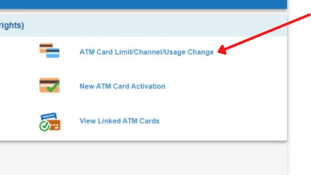 ATM Card Limit Channel Usage Change option Online SBI