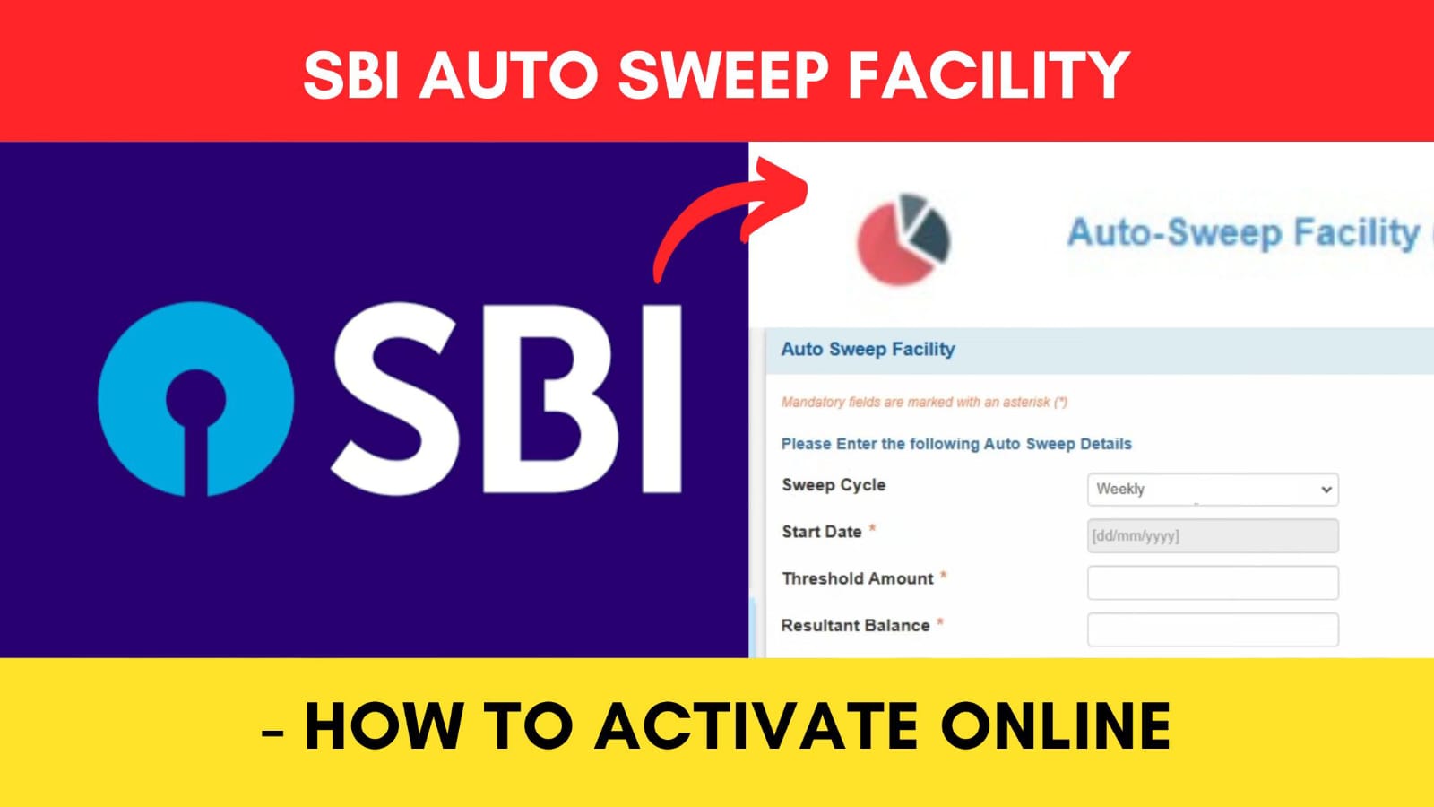 How To Activate (Enable) Auto Sweep Facility In SBI Online Dreamtrix