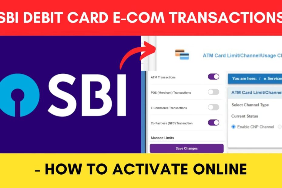 SBI Debit card online transaction activate