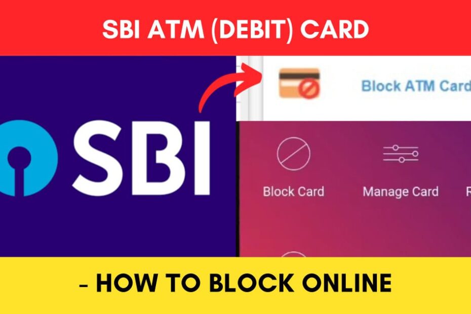 Block SBI ATM card online process