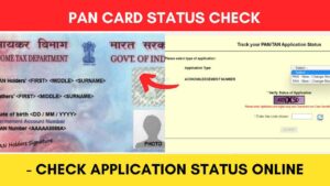 PAN card status check via NSDL