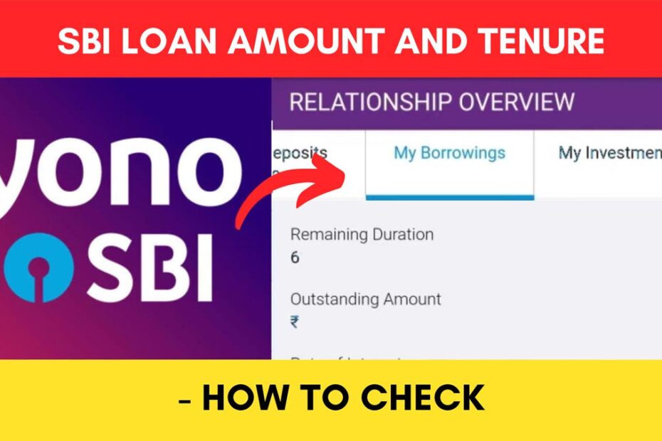 how to check SBI Loan amount and duration