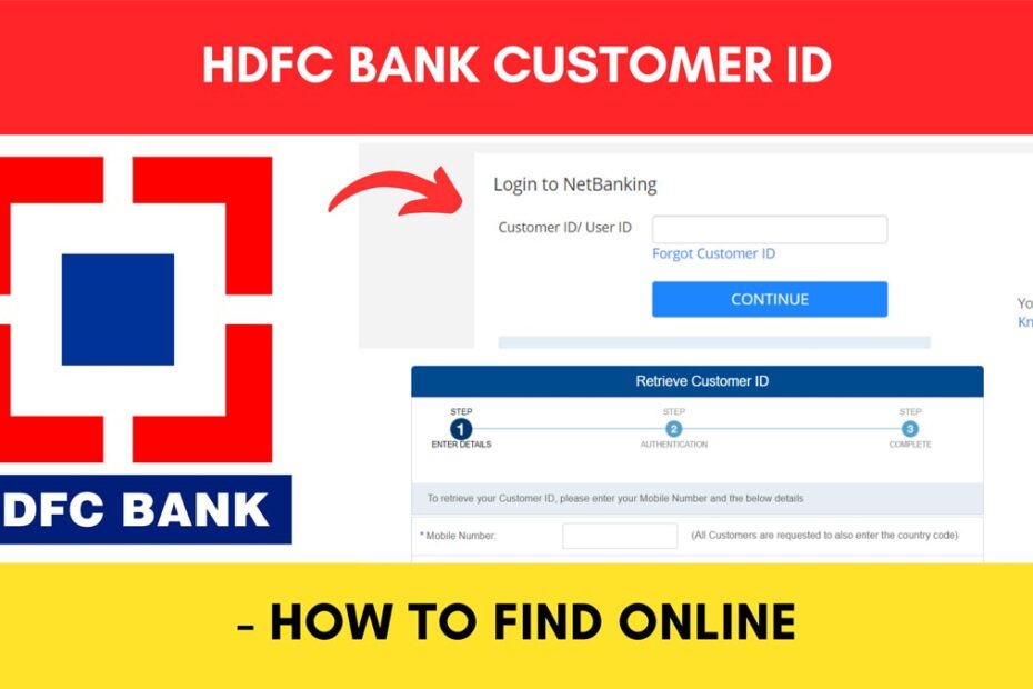 how to find HDFC bank Customer ID