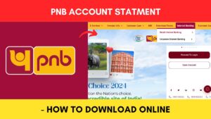 PNB account statement download process
