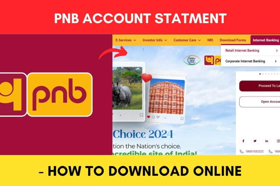 PNB account statement download process