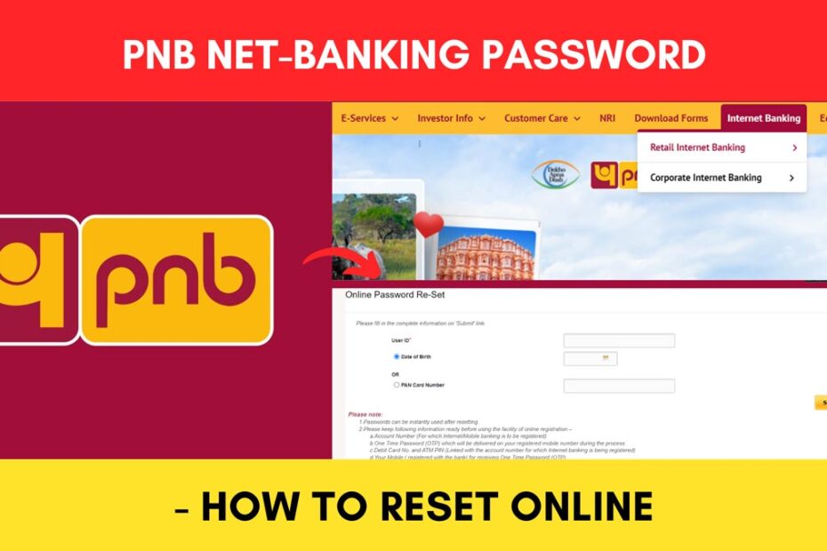 PNB password reset process